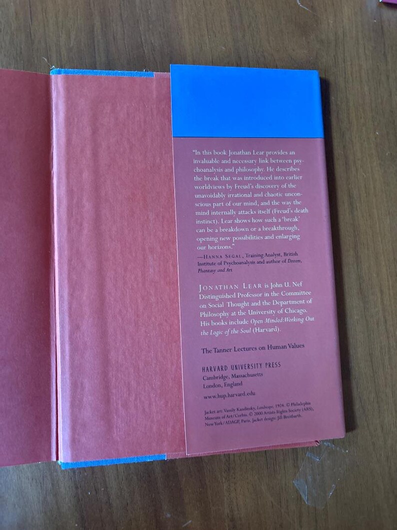 Happiness, Death, and the Remainder of Life by Jonathan Lear First Edition Fine/Near Fine Hardcover image 7