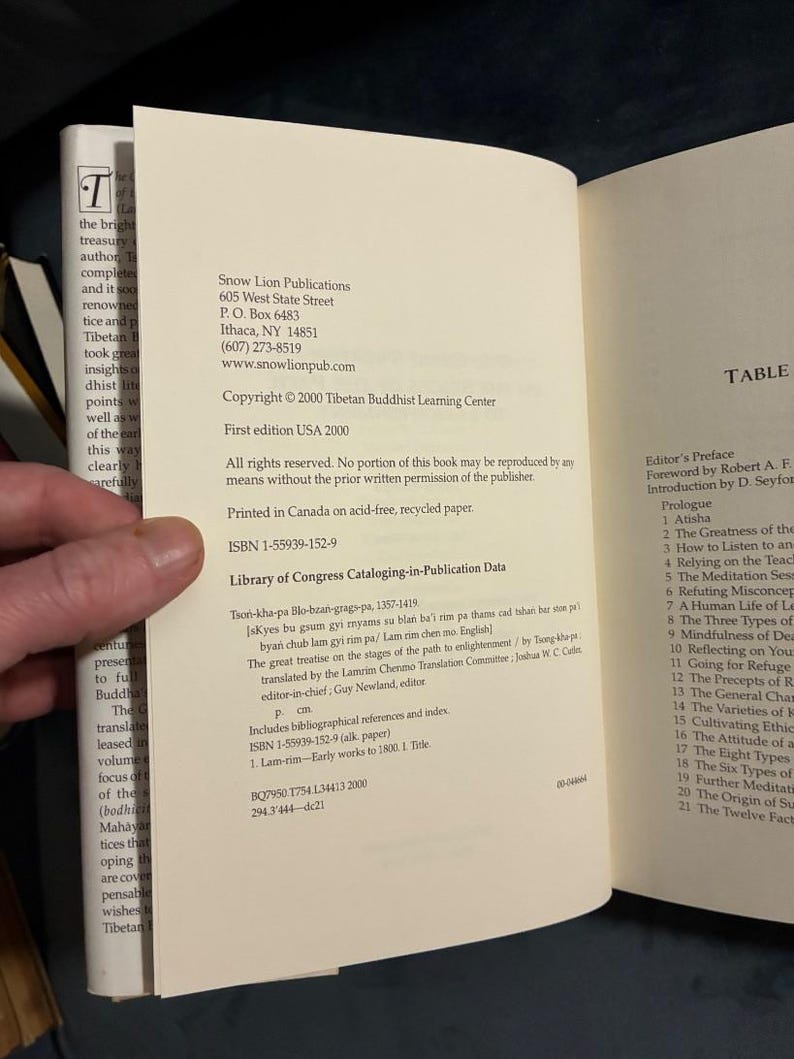 Lamrim Chenmo Volume One, Tsong-kha-pa, Tibetan Buddhist Text (First Edition) image 2