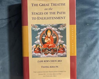 Lamrim Chenmo Volume Three, Tsong-kha-pa, Tibetan Buddhist Text (First Edition)