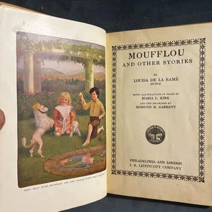 Moufflou and Other Stories by Louisa de la Ramé (Ouida) 1910 First Edition First Printing Very Good Hardcover image 5