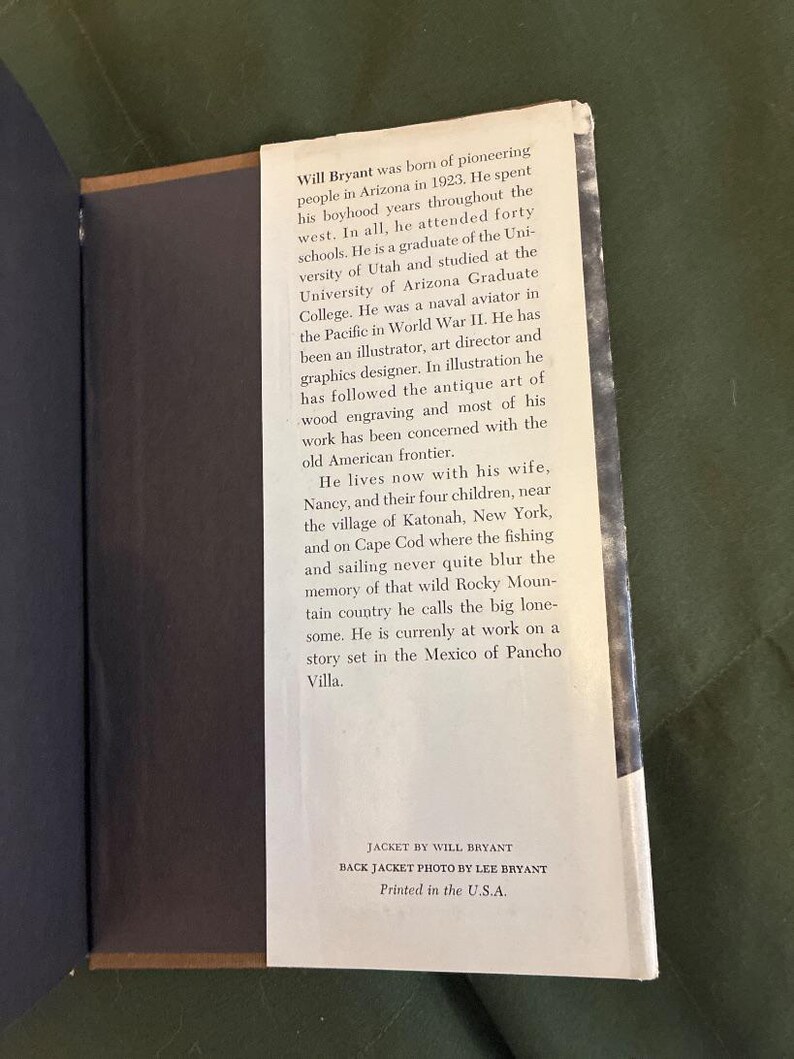 The Big Lonesome by Will Bryant First Edition First Printing Near Fine Hardcover image 7
