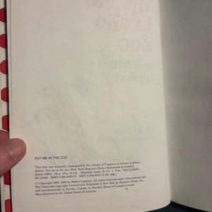 „Setz mich in den Zoo“ von Robert Lopshire, 1988, Beginner Books (Random House), Ausgabe: Sehr gut Bild 4