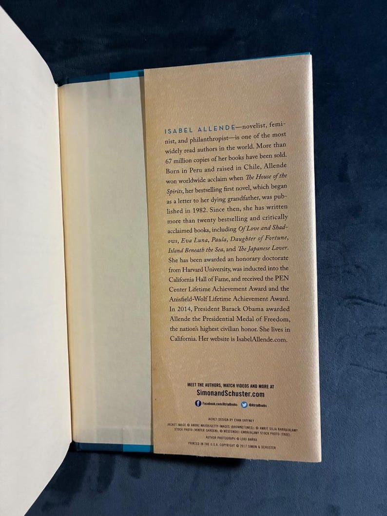 In the Midst of Winter by Isabel Allende Signed First Edition First Printing Fine/Very Good Hardcover image 6