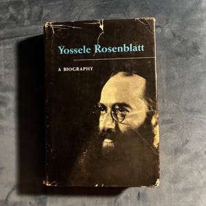 Yossele Rosenblatt Biography: First Edition 1954 Hardcover (Very Good/Good) image 1