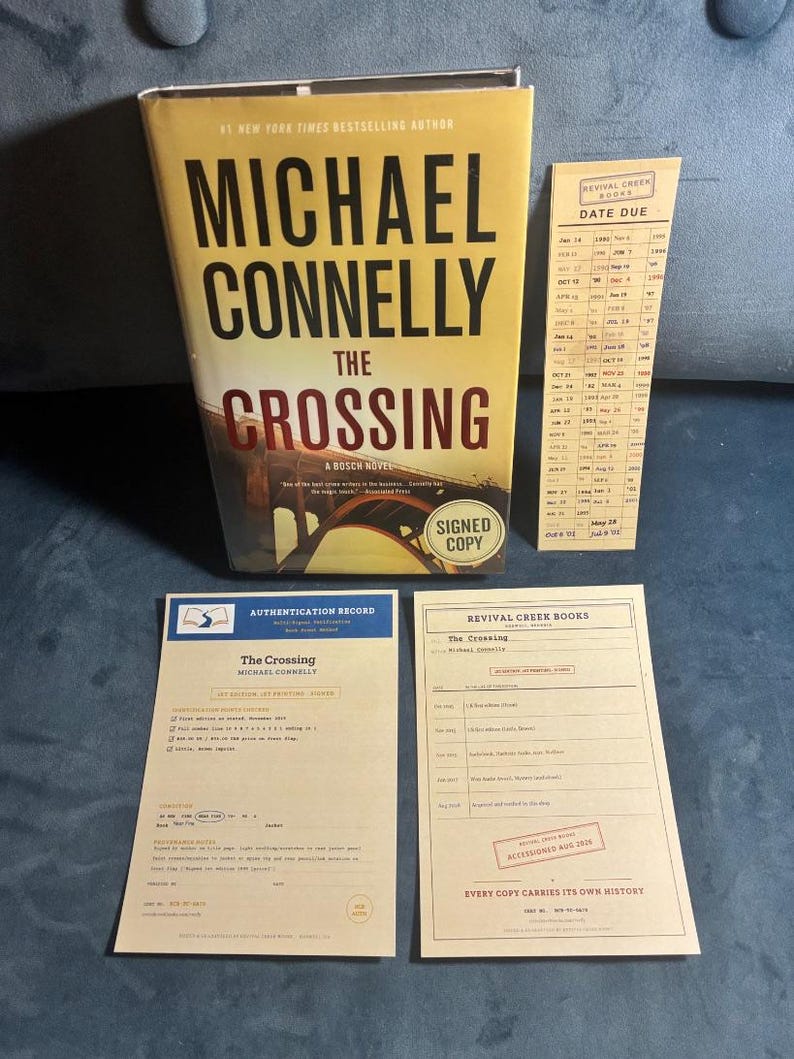Michael Connelly, De Oversteek, Gesigneerde eerste editie, hardcover (in bijna perfecte staat) afbeelding 1