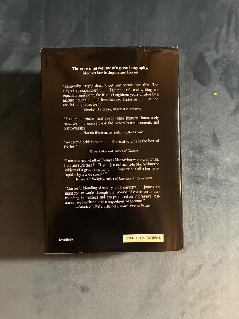 The Years of MacArthur, Volume III: Triumph and Disaster 1945-1964 by D. Clayton James First Edition First Printing Near Fine/Near Fine image 2