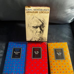 Abraham Lincoln: The Prairie Years and The War Years by Carl Sandburg 1960 Dell Publishing image 1