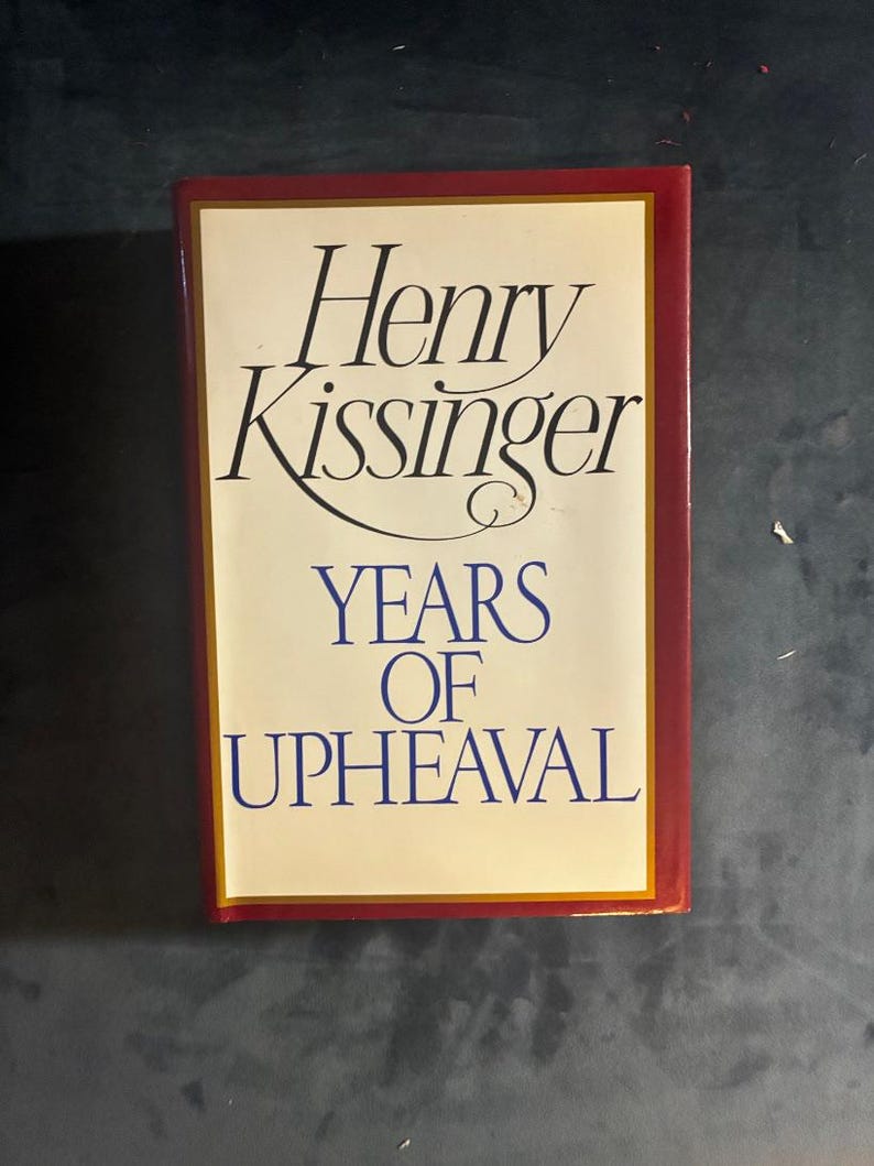 Jahre des Umbruchs von Henry Kissinger, 1982, Erste Auflage, erster Druck, sehr guter bis neuwertiger Zustand, Hardcover. Bild 1
