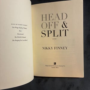 Head Off & Split by Nikky Finney First Edition 4th Printing Very Good image 5