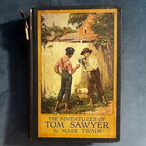 The Adventures of Tom Sawyer by Mark Twain 1917 Harper & Brothers Edition Good Hardcover image 1