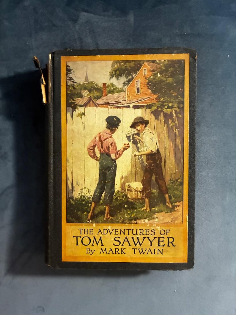 The Adventures of Tom Sawyer by Mark Twain 1917 Harper & Brothers Edition Good Hardcover image 1