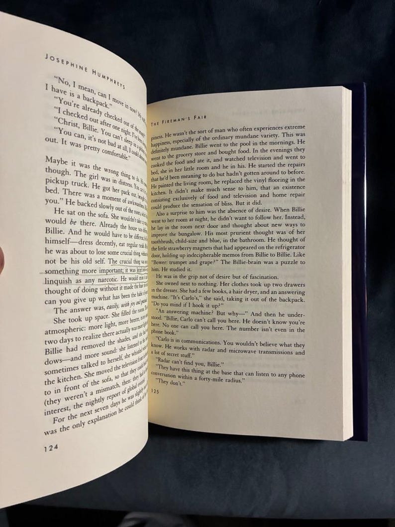 The Fireman's Fair by Josephine Humphreys Signed 1991 First Edition First Printing Fine/Near Fine image 8