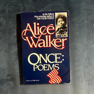 Once: Poems by Alice Walker HBJ Edition 6th Printing Very Good image 1