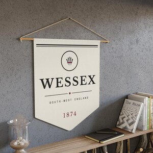 Wessex Literary Pennant | Thomas Hardy English Countryside Book Lover Decor image 1