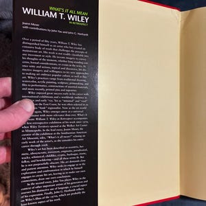 ¿Qué significa todo esto?: William T. Wiley en retrospectiva, por Joann Moser, John Yau y John G. Hanhardt, 2009. Primera edición, primera impresión. imagen 8