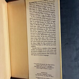 The Foreseeable Future by Reynolds Price 1991 First Edition First Printing Fine/Near Fine image 6