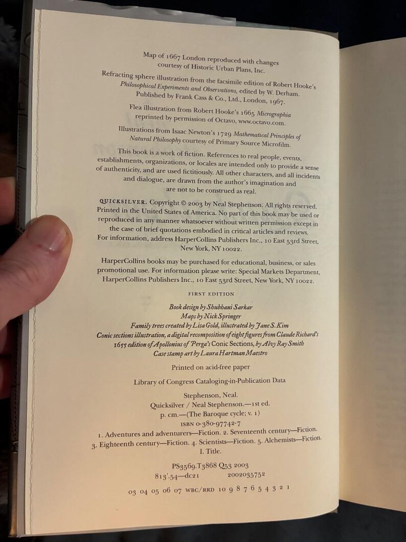 Quicksilver, de Neal Stephenson, 2003, Primeira Edição, Primeira Impressão, Quase Perfeito/Quase Perfeito imagem 4