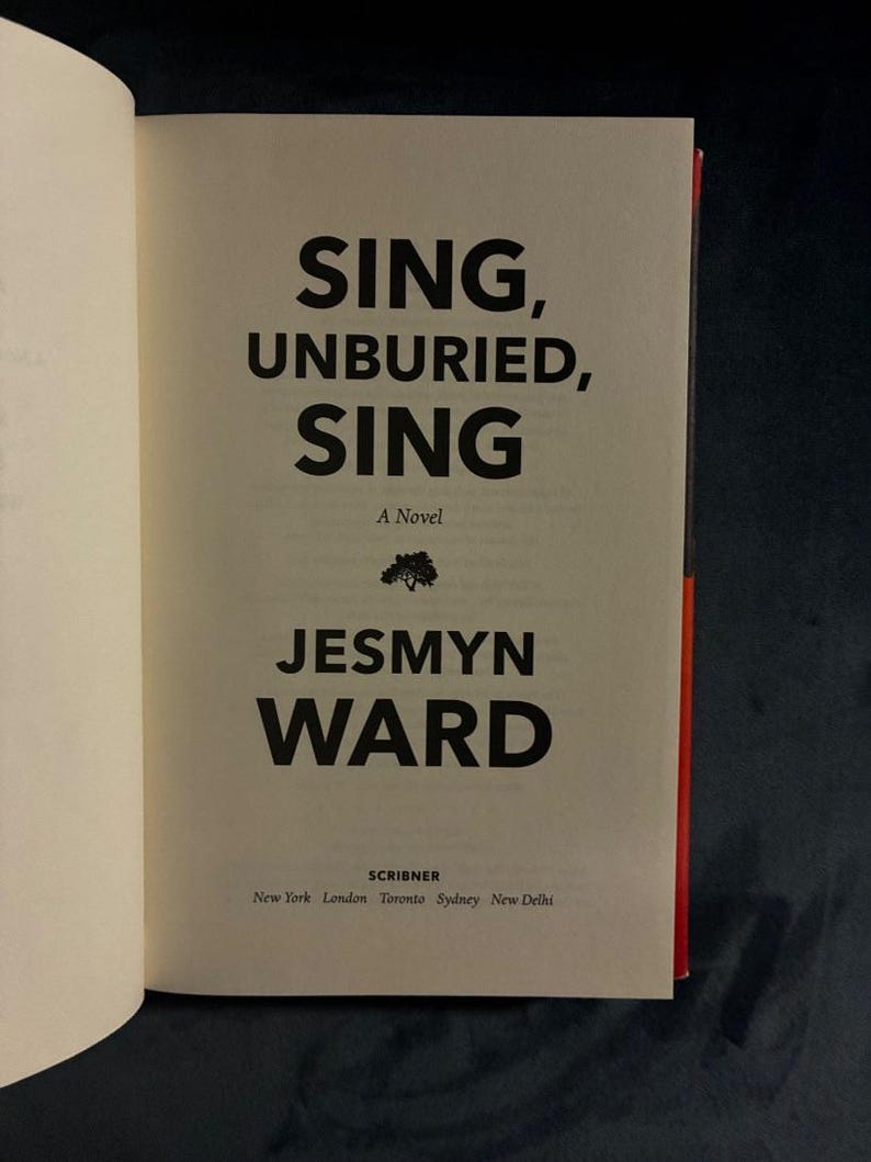 Sing, Unburied, Sing by Jesmyn Ward 2017 First Edition First Printing Near Fine/VG+ Hardcover image 5
