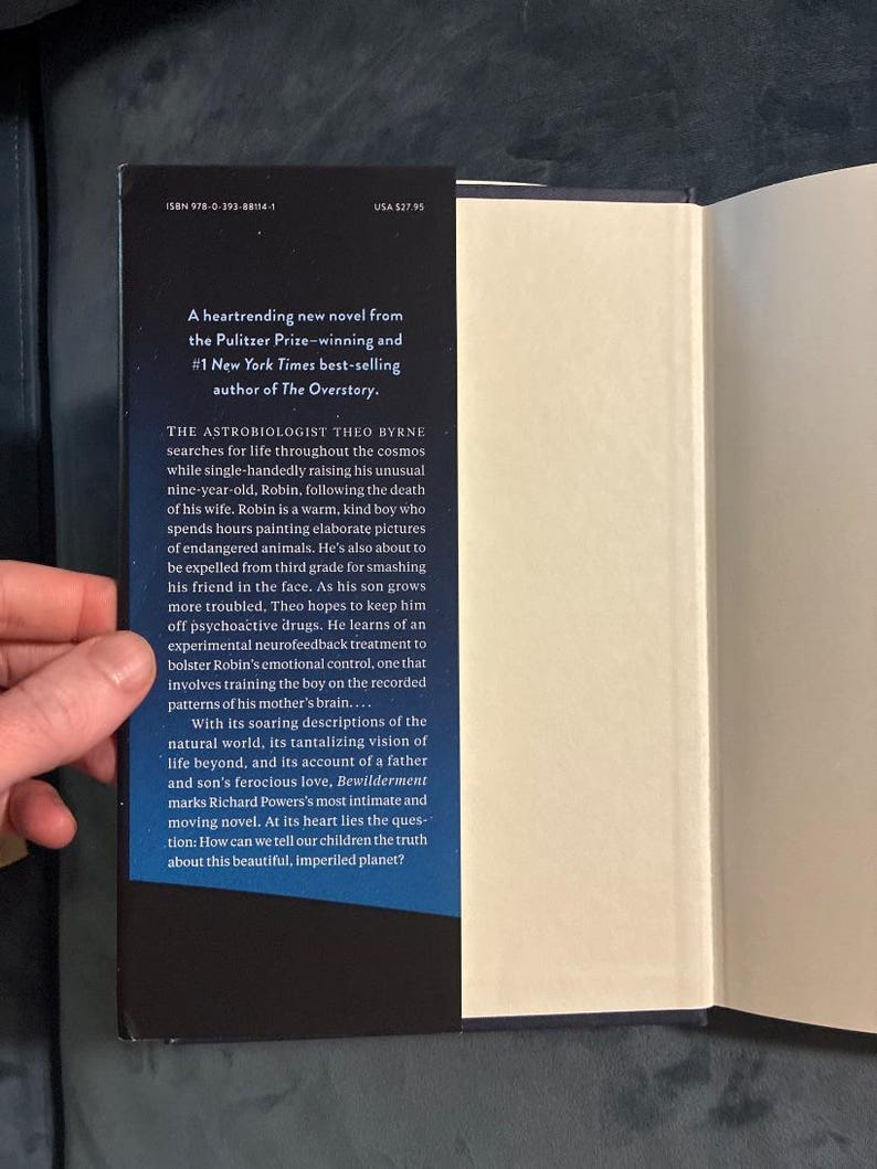 Verwarring door Richard Powers Eerste editie Eerste druk In uitstekende/bijna uitstekende staat Hardcover afbeelding 3