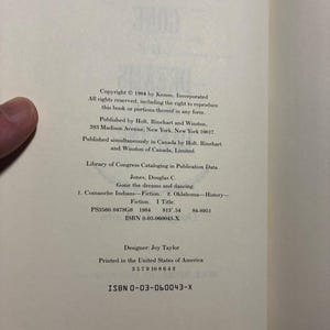 Gone the Dreams and Dancing by Douglas C. Jones 1984 First Edition Second Printing Near Fine/VG+ image 6
