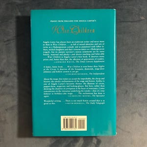 Wise Children by Angela Carter 1992 First Edition Near Fine/Near Fine image 2