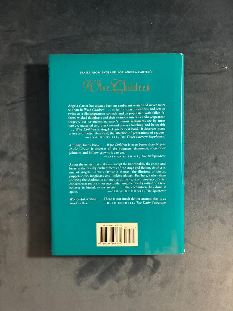 Wise Children by Angela Carter 1992 First Edition Near Fine/Near Fine image 2