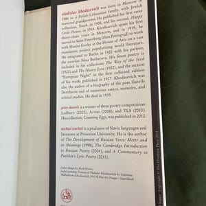 Vladislav Khodasevich Ausgewählte Gedichte Erste Ausgabe Zweisprachig Hardcover Bild 5