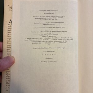 American Lion: Andrew Jackson in the White House by Jon Meacham (First Edition) image 2