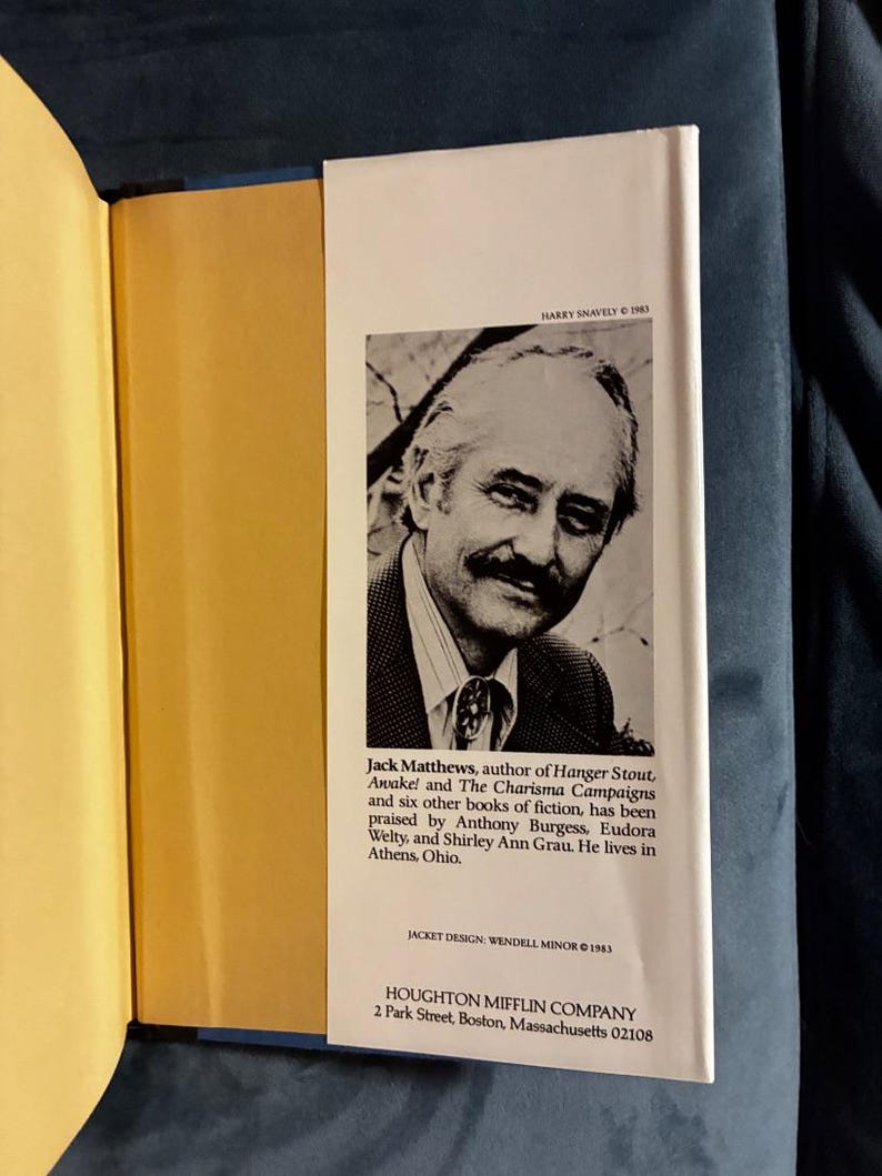 Sassafras van Jack Matthews, 1983, eerste editie, eerste druk, bijna perfecte staat. afbeelding 5