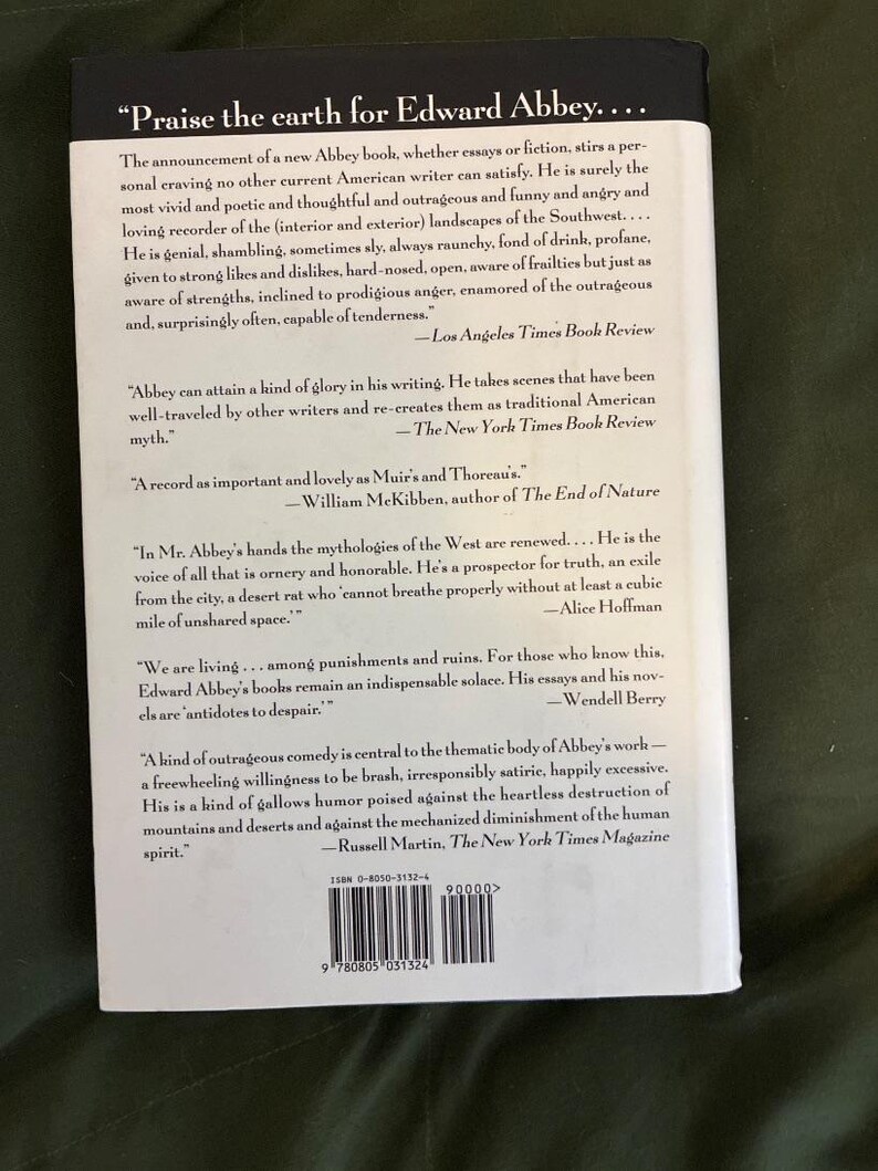 De slangen van het paradijs door Edward Abbey, eerste editie, hardcover. afbeelding 3