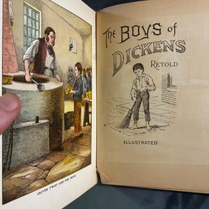 Los chicos de Dickens, McLoughlin Bros., edición Springfield. Bueno. imagen 5
