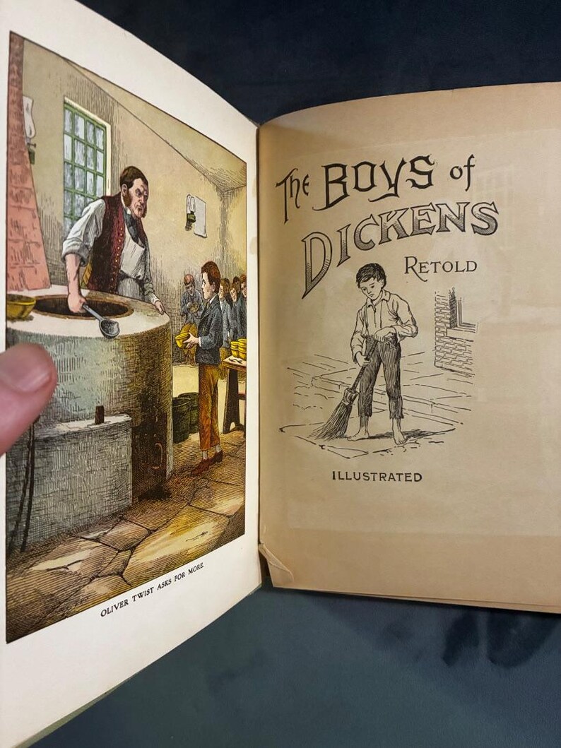 Los chicos de Dickens, McLoughlin Bros., edición Springfield. Bueno. imagen 5