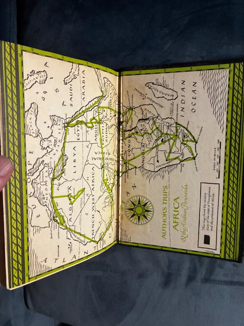 Au cœur de l'Afrique par John Gunther, 1955, première édition, premier tirage, bon état image 7