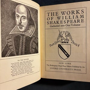 As Obras de William Shakespeare, Oxford University Press, Edição de Nova Iorque, Bom estado, capa dura. imagem 3