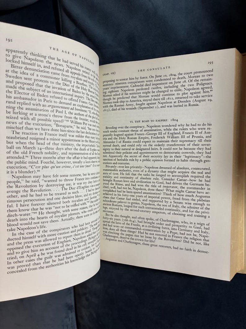 The Age of Napoleon by Will and Ariel Durant 1975 First Edition First Printing Fine/Very Good image 4