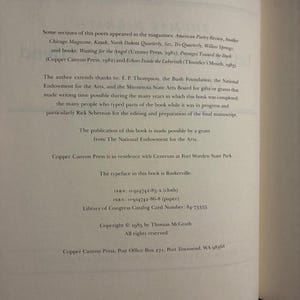 Letter to an Imaginary Friend: Parts Three & Four by Thomas McGrath First Edition Fine/Near Fine Hardcover image 4