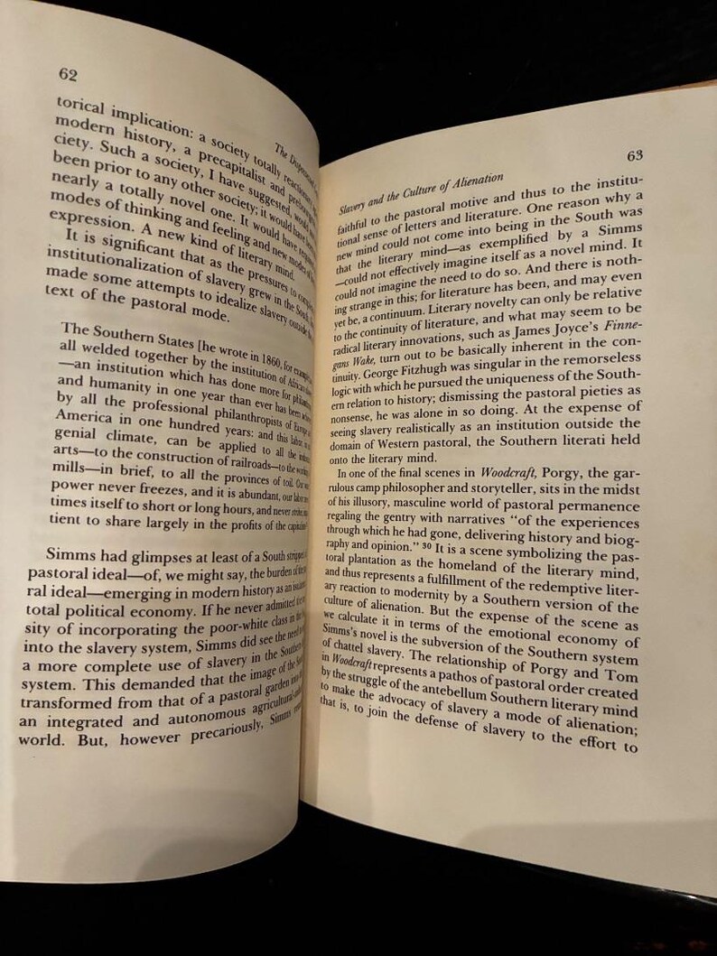 The Dispossessed Garden: Pastoral and History in Southern Lit, Lewis P. Simpson 1975 image 5