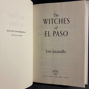 Las brujas de El Paso de Luis Jaramillo. Primera edición, primera impresión. Tapa dura. En excelente estado. imagen 5