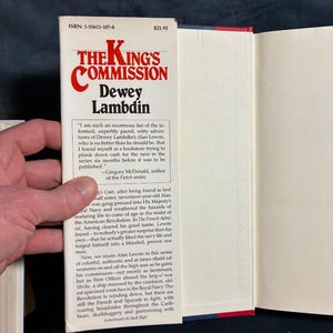 The King's Commission by Dewey Lambdin 1991 First Edition First Printing Near Fine/Near Fine image 2