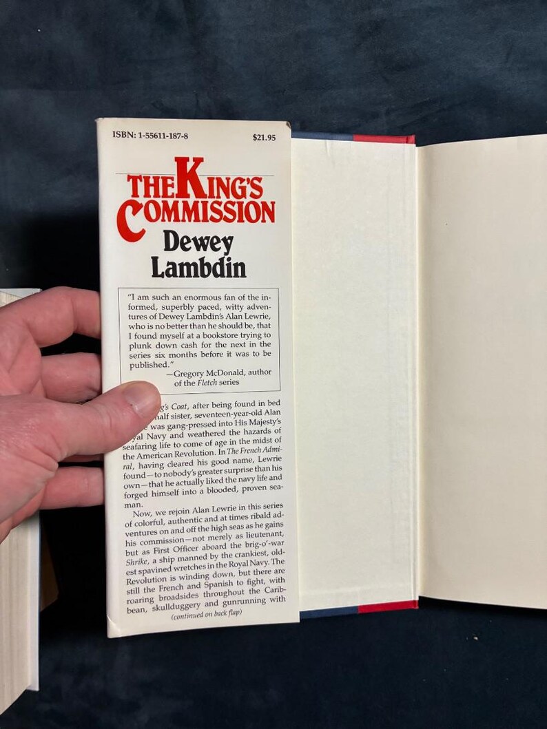 The King's Commission by Dewey Lambdin 1991 First Edition First Printing Near Fine/Near Fine image 2
