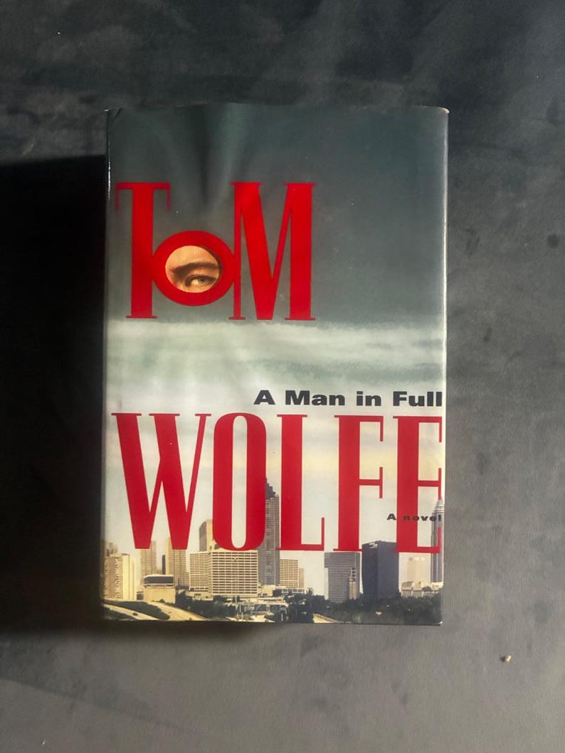 A Man in Full by Tom Wolfe First Edition First Printing Near Fine/Very Good Hardcover image 1