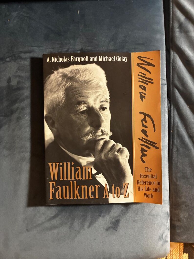 William Faulkner de A a Z: O Guia Essencial para Sua Vida e Obra, de A. Nicholas Fargnoli e Michael Golay, 2002, Primeira Edição. imagem 1