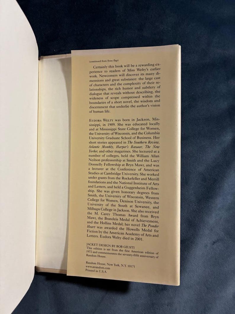The Optimist's Daughter Eudora Welty 2002 Random House 75th-anniversary edition image 3