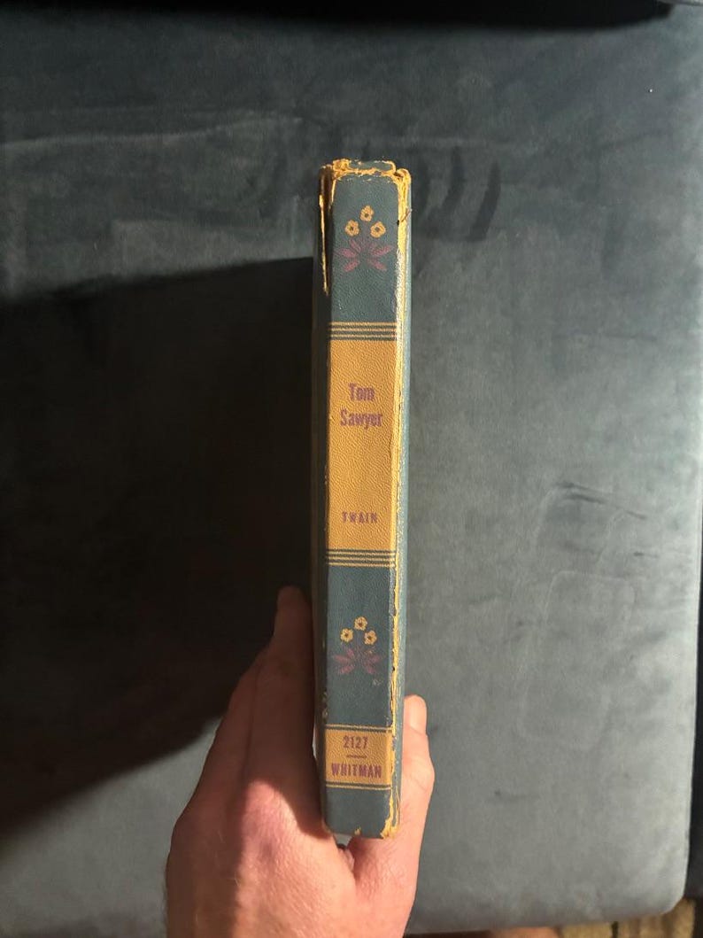 The Adventures of Tom Sawyer by Mark Twain 1944 Whitman Publishing Co.,, Wisconsin Edition Good image 2
