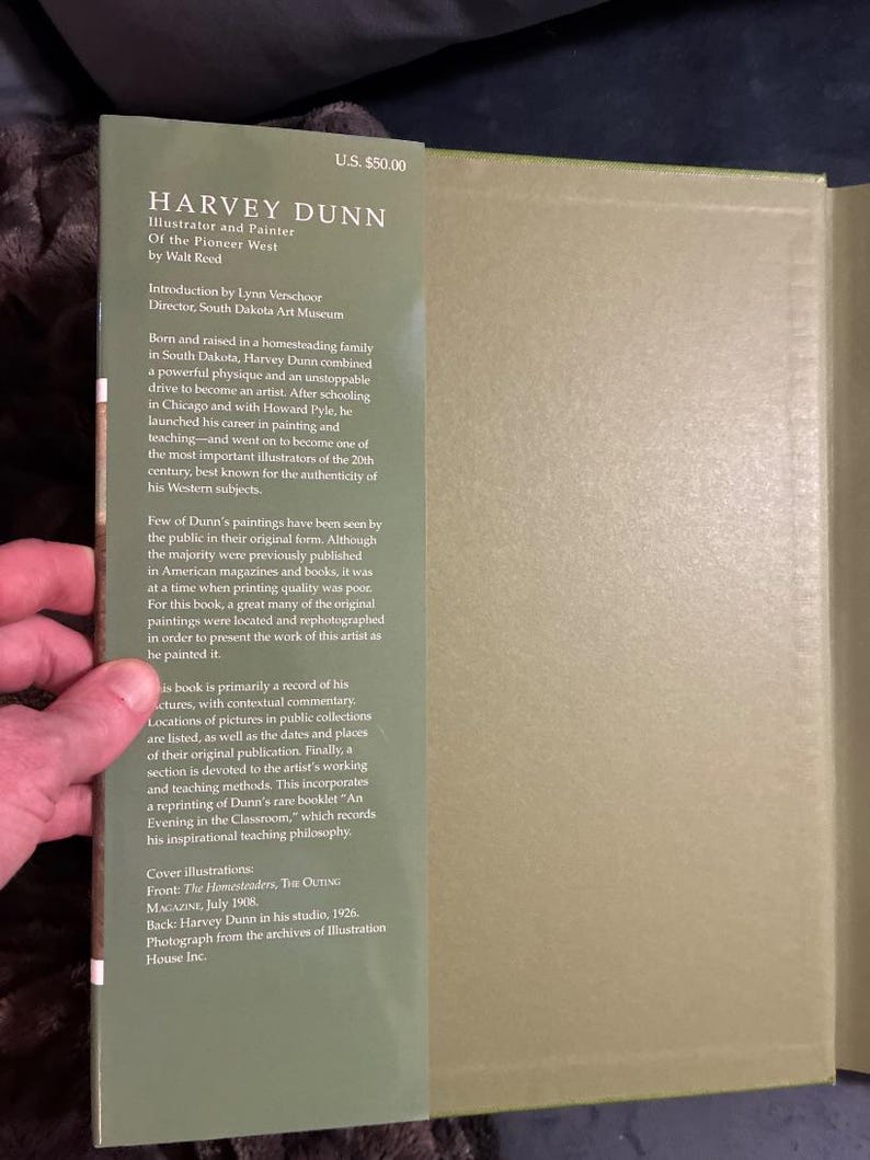 Harvey Dunn: Ilustrador y pintor del Oeste pionero por Walt Reed 2010 Primera edición Primera impresión Excelente/Casi excelente imagen 3