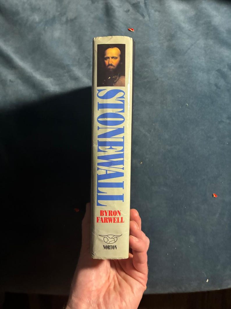 Stonewall: A Biography of General Thomas J. Jackson by Byron Farwell 1992 First Edition First Printing Very Good/Very Good image 8