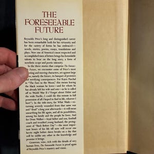 The Foreseeable Future by Reynolds Price 1991 First Edition First Printing Fine/Near Fine image 2