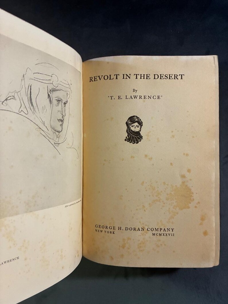 Revolt in the Desert by 'T. E. Lawrence' 1927 First Edition First Printing Good Hardcover image 6