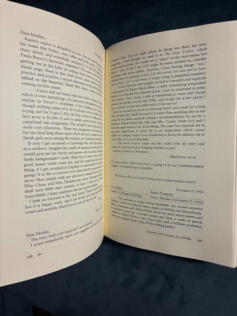 Letters Home av Sylvia Plath (redigerad av Aurelia Schober Plath) 1975 Första upplagan Första trycket Nästan bra/Mycket bra bild 7