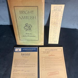 Bright Ambush van Audrey Wurdemann, 1e editie, 1e druk, winnaar van de Pulitzerprijs voor poëzie. afbeelding 1